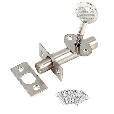 2 kpl Ruostumattomasta Teräksestä Valmistettuja Turvaoven Lukkoja Asennus Tähtiavaimella Turvallinen Vahva Kuolalukko