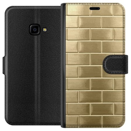 Plånboksfodral till Samsung Galaxy Xcover 4 med Gyllene Murstenar