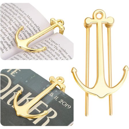 (GULL) 2 stk. Bokmerker Kreative Bokmerker Metall Sideoppholder for