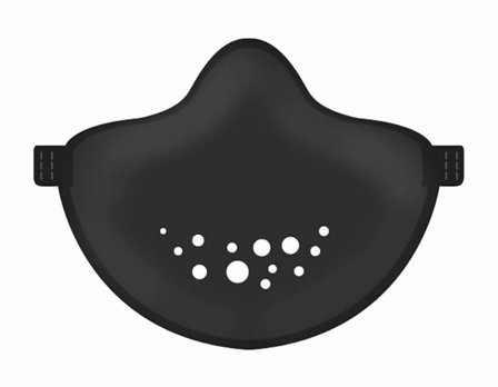 Mascherina Lavabile Ecosostenibile Colore Nero Koziol