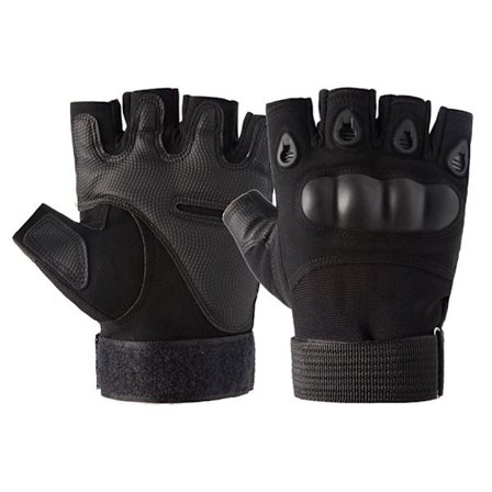 Unisex halvfinger taktiska handskar Hard Knuckle Combat Jakt