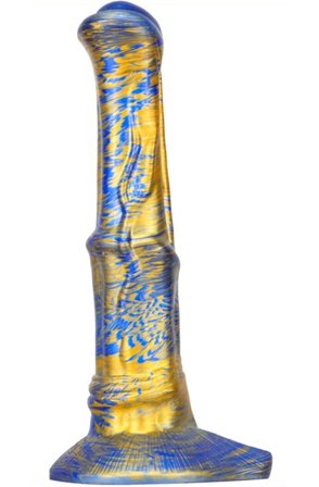 Metallic Fantasy Dildo Joll Blue/Gold 26 cm - Woome.pl