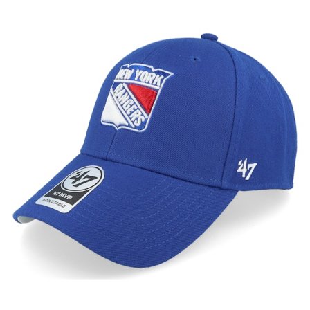 47 Brand - NHL Blauw adjustable Cap - New York Rangers Mvp Navy Adjustable @ Hatstore