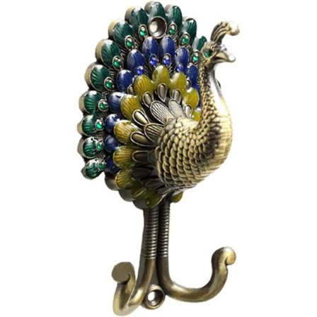 Klädkrokar, Vintage Antik Hat Väggmonterad Hängare, Zink Alloy Vint