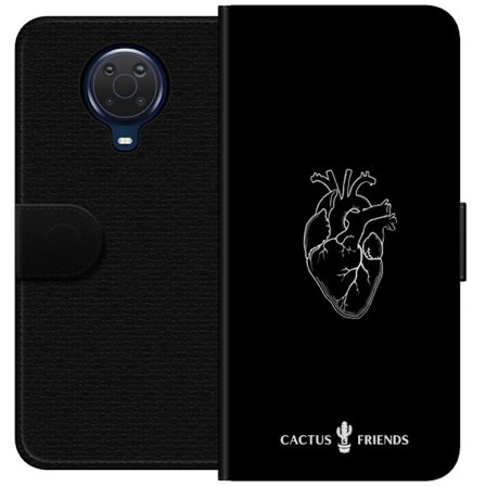 Yhteensopiva Lompakkokotelo Nokia Nokia G20 Kaktus ja Ystävät - Keskiaikaan Anatomia Sydän
