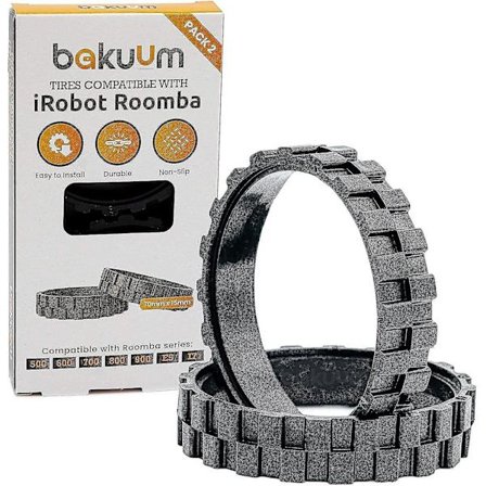 Dæk Hjul Til Irobot Roomba 500, 600, 700, 800 Og 900 Serie (pakke 2 Enheder) Fremstillet I Spanien Ikke-slip