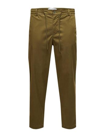 Slh Slim-Tapered Oros Pant W Chinos Bukser Kakigrønn Selected Homme*Betinget Tilbud