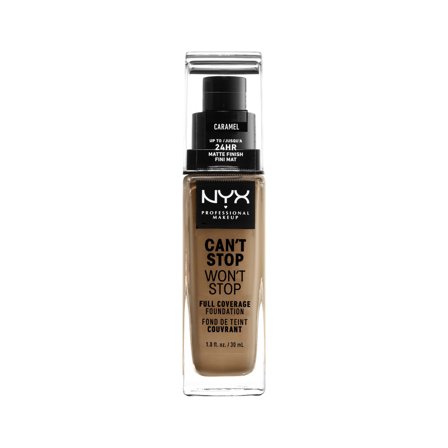 Nyx Professional MakeUp Can't Stop Won't Stop Full Coverage Foundation caramel - Fondotinta liquido