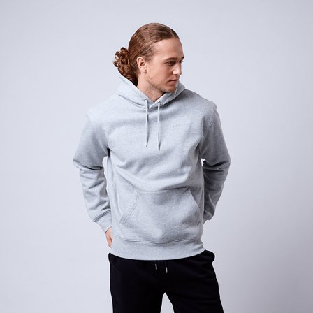 CLN ATHLETICS Men's Core Hoodie, Grey Melange