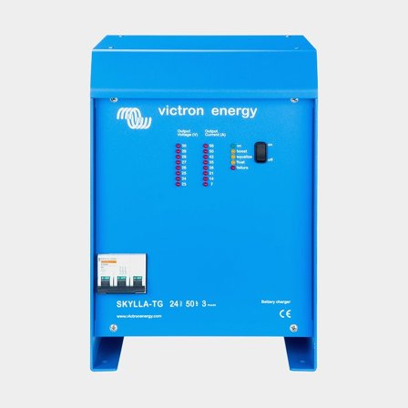 Batteriladdare Victron Skylla-TG, 230 V, 24 V, 30 A / timme, med 2 utgångar, för förbrukningsbank + startbank, utan laddkabel