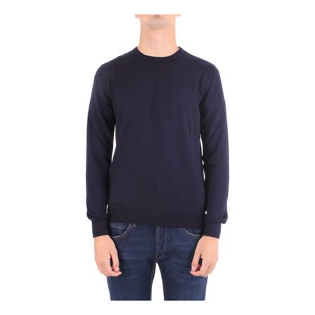 Tagliatore, Round-neck Knitwear Blauw, Heren, Maat:L