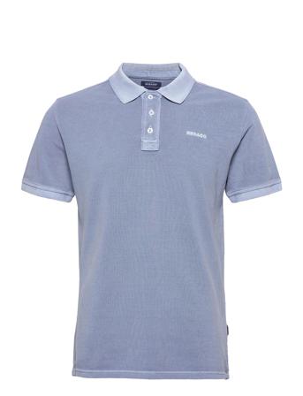 Outwashed Logo Pique Polos Short-sleeved Sininen Sebago