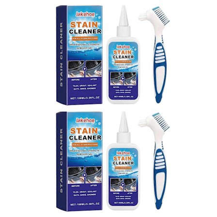 Kraftig flekkfjerningsgel for husholdningsbruk med børste, rengjøringsgel for vaskemaskin for fett, rengjøringsmiddel for vasker på bad og kjøkken