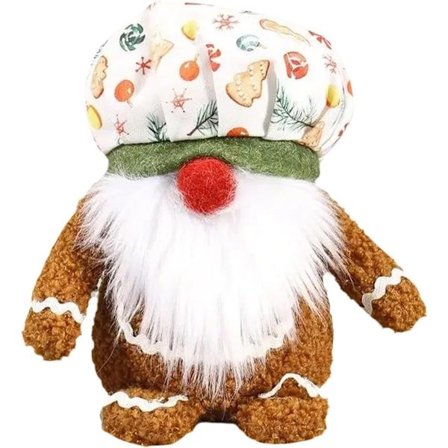 Nisse Julepynt, Jule-nisser, 16 cm Nyhed Gingerbread Nisse Dukke, Jule-nisse Ornament til