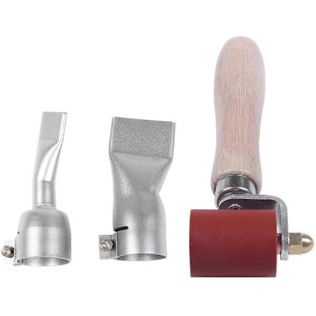 20 mm flate sveisedyser + 40 mm ruller + 40 mm flat dyse for håndholdt varmluftsveiser - God kvalitet