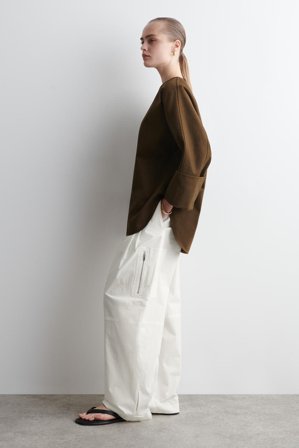 COS Women's Top Oversize In Denim in Giallo