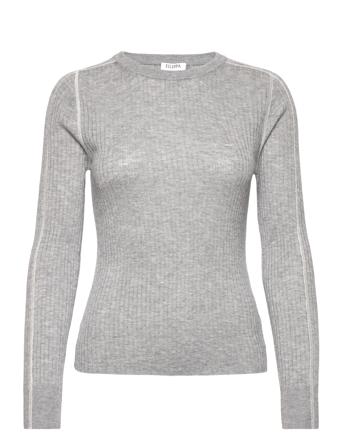 Light Rib Sweater Pullover Grå Filippa K*Betinget Tilbud