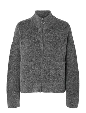 Selected | Slfsia Ras Ls Knit Zipper Cardigan Noos | XXL