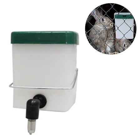 Vandautomat til kæledyr, drikkefontæne til små dyr, hængende vandautomat, hamster vandflaske, kaninhængende drikkefontæne - 500 ml