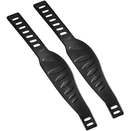 Motionscykel Pedalremme, Kraftige Justerbare Universelle Pedalremme til Spinningcykel Hjemmegym 1 Par - sort db