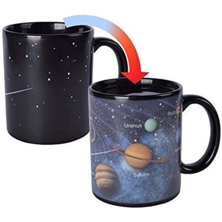 Väriä Vaihtava Kahvikuppi, Tähtitaivas Posliinimuki Aurinkokunta Muki Maito Kahvimuki Syntymäpäivälahja