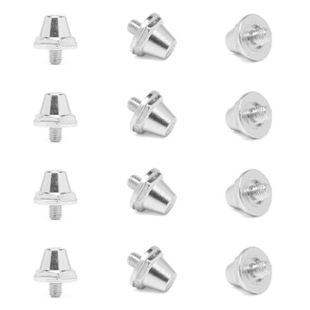 12-pakning slitesterke knotter for fotballsko - 11 mm, 13 mm, 15 mm størrelser, passer sko med 5 mm gjenger