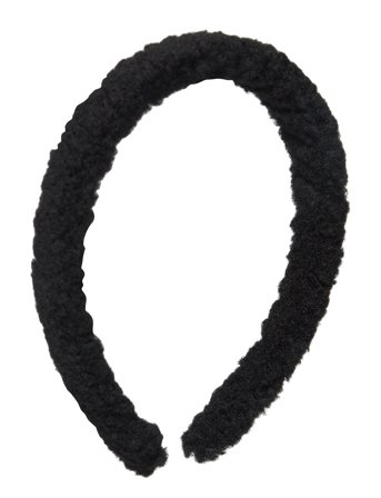 Furry Headband Black Pipol's Bazaar