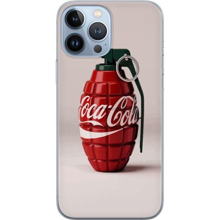 Yhteensopiva Puhelinkuori Apple Apple iPhone 13 Pro Max Taiteellinen kuva Coca Cola -granaatista punaisena ja vihreänä, pop-art-inspiroitu motiivi l