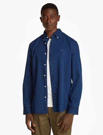 Tommy Hilfiger Chambray Rf Shirt - Blue - M