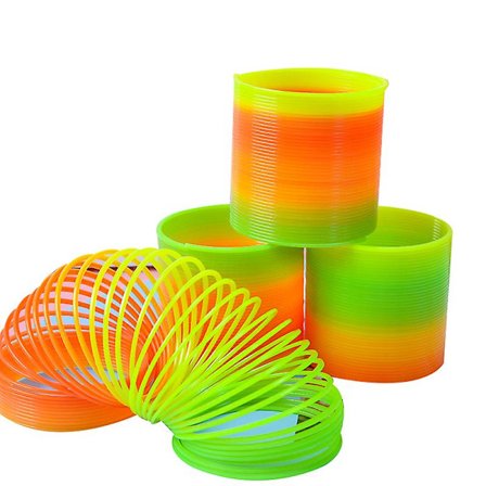 3 stk Regnbue Spiralfjær Slinky Leke Giant Klassisk Nyhet Plast Magisk Fjær Leke