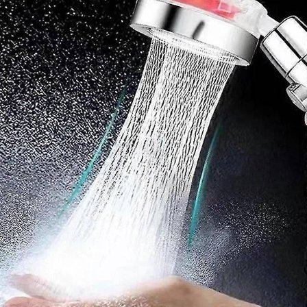 Shower Head Detachable High Pressure Shower Head With Stop Button (Red)