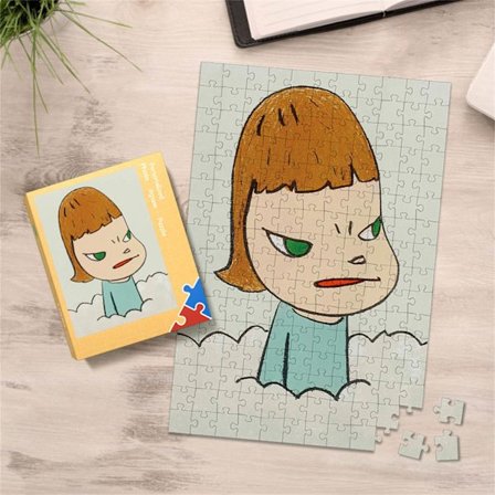 Tegneserie Mønster Puslespill 1000 brikker 75x50cm Pedagogisk Leke for Barn Bursdag Ferie Fest Gave