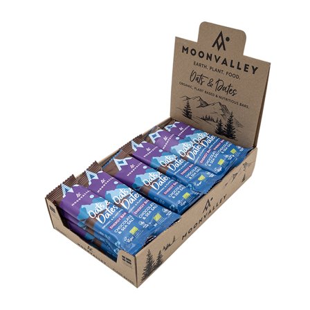 Moonvalley 18 x Oats & Dates Bar Chocolate & Sea Salt GF 50 g