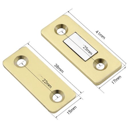 Kaapin oven magneetti 4 kpl Magneettinen salpa Erittäin ohut Magneettinen St