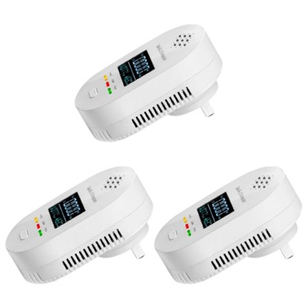 Hushållssäkerhetsenhet som detekterar gas-, CO-läckor, temperatur- och fuktighetsförändringar