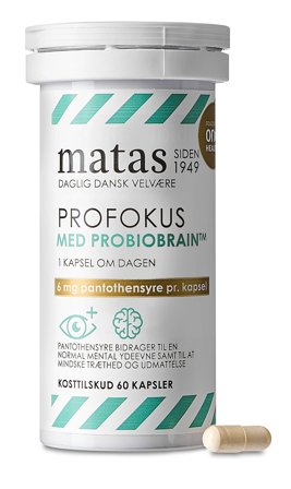 Matas Striber Profokus 60 kaps., Helse & Madvarer, Kosttilskud, Hjerne / Hukommelse
