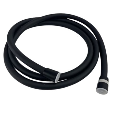 2 m suihkuletku - lämmönkestävä silikoni Black