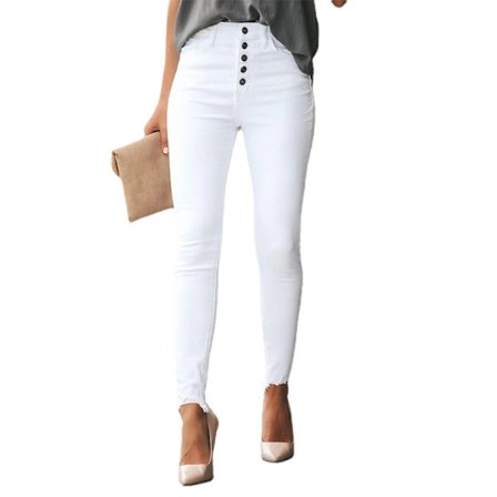 Kvinnors kurviga höga midja stretch rumplyftande skinny colombianska jeans XL