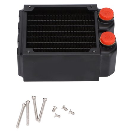 Kuparijäähdytin TSRP‐H80 Kuparisiipi vesijäähdytteinen 45mm kaksinkertainen kuparijäähdytysjäähdytin