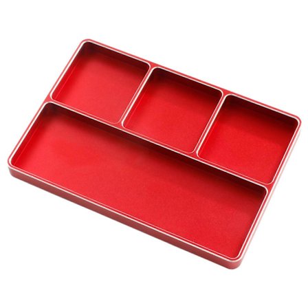 Ruuvi Järjestäjät Laitteisto Järjestäjä Laatikko 4 Lokeroilla Pultti Järjestäjä Jakajat Säilytysastiat Autotallin Työkalu Punainen