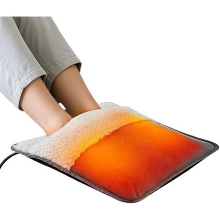 ING Elektrisk Fodvarmer | Elektrisk USB Fodvarmer til Seng | Plys Varmemåtte til Kvinder og Mænd | Til Skuldre, Knæ, Ben, Hænder, Kvinder