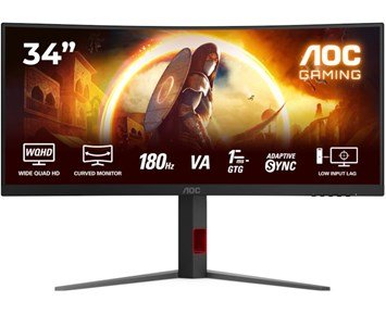 AOC-AOC 34" CU34G4-AOC 34" buet gamingskjerm CU34G4-Monitors-PC-skjermer Ultrawide