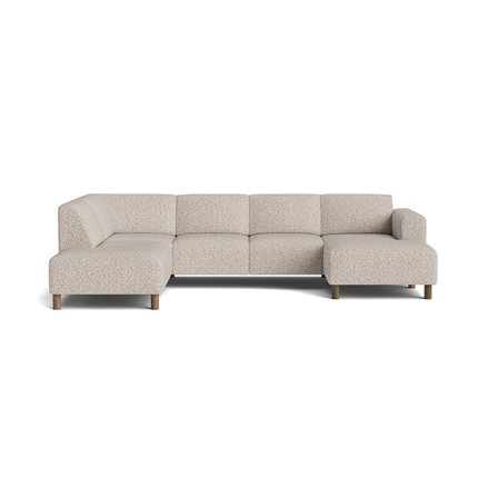 Toledo U-sofa, højrevendt - Puente Lys Greige - 302x205x78 - Sofa, u-sofa