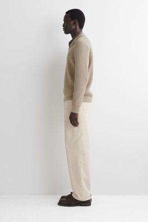 COS Men's Maglione Polo In Cotone in Beige