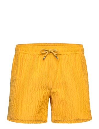 The Resort Co. | Classic Swim Shorts Yellow Seersucker | M 36 cm