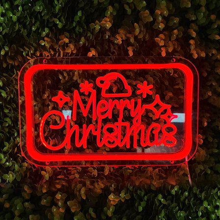 Ny Kreativ God Jul form neonljus 3D-gravering stämningsljus LED