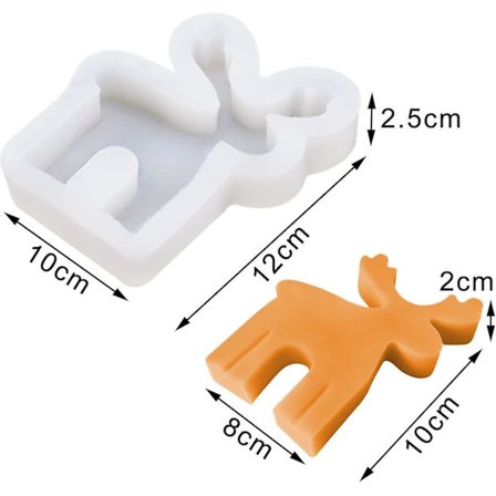 3d Elg Stearinlys Juleforme