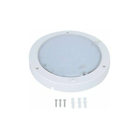 9W rund LED-taklampa för takljus husvagn båt etc. (varmvit ljus) CHAM