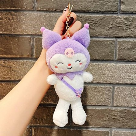 Sød lille dukke, par taske vedhæng, plyslegetøj dukke nøglering, dukke hæng