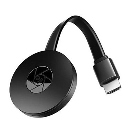 TV Streaming Enhed til samme skærm Pladsbesparende Multimedie Trådløs Adapter til Skærme Projektor Sort